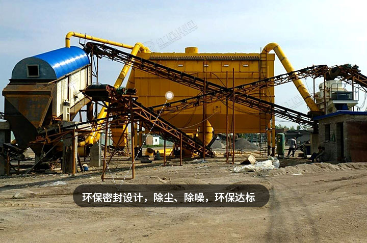 用戶鵝卵石破碎現場，實現綠色生產